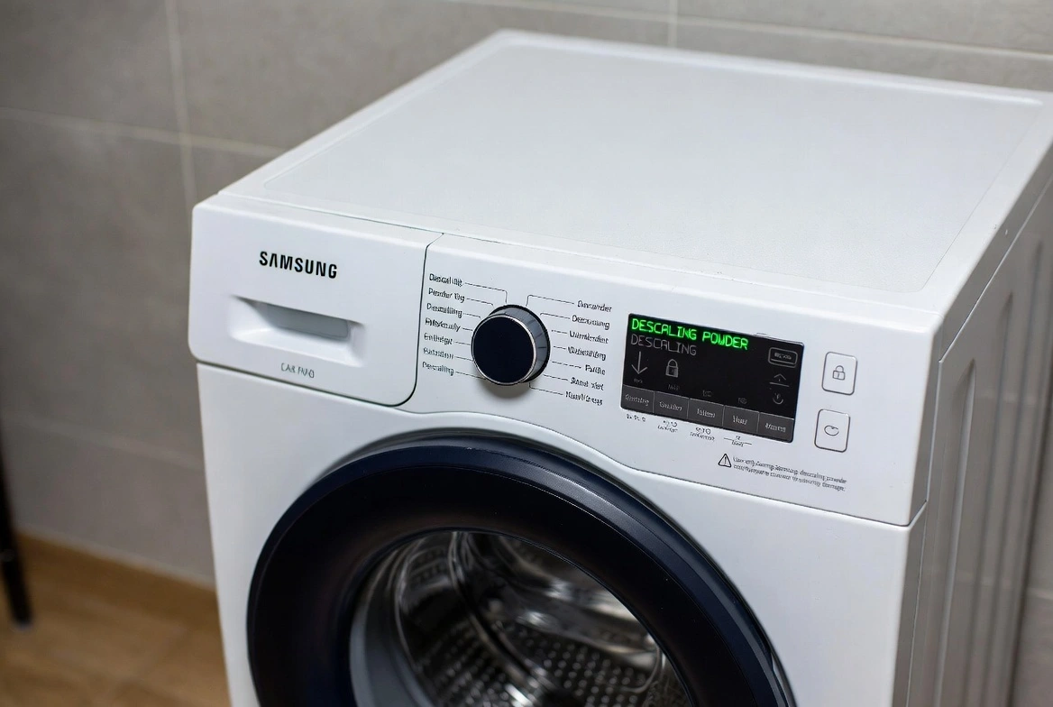 روش استفاده از پودر جرم گیر لباسشویی سامسونگ