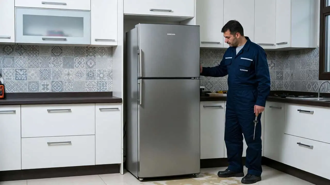 علت آب دادن یخچال سامسونگ