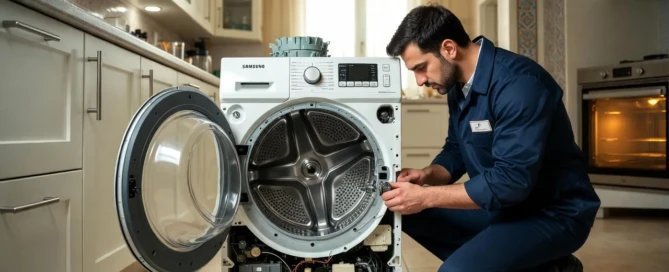 هزینه تعویض بلبرینگ ماشین لباسشویی سامسونگ؛ بررسی علایم خرابی بلبرینگ