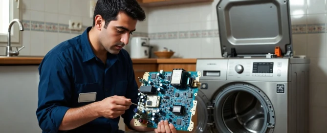 هزینه تعمیر برد لباسشویی سامسونگ؛ راهنمای کامل و شفاف
