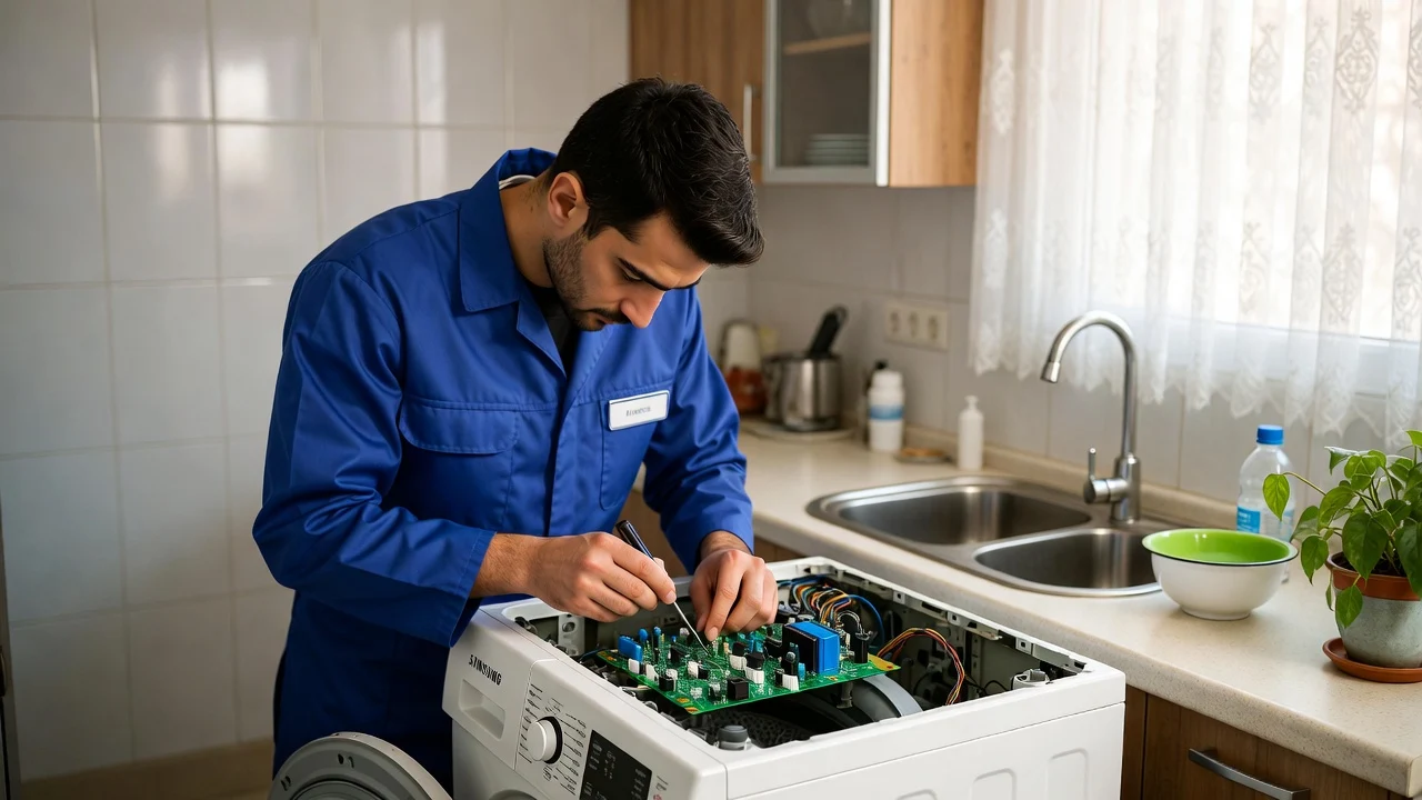 هزینه تعمیر برد لباسشویی سامسونگ