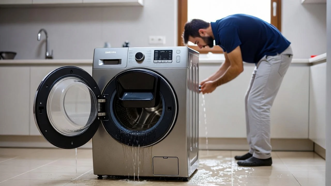 علت تخلیه شدن آب ماشین لباسشویی سامسونگ